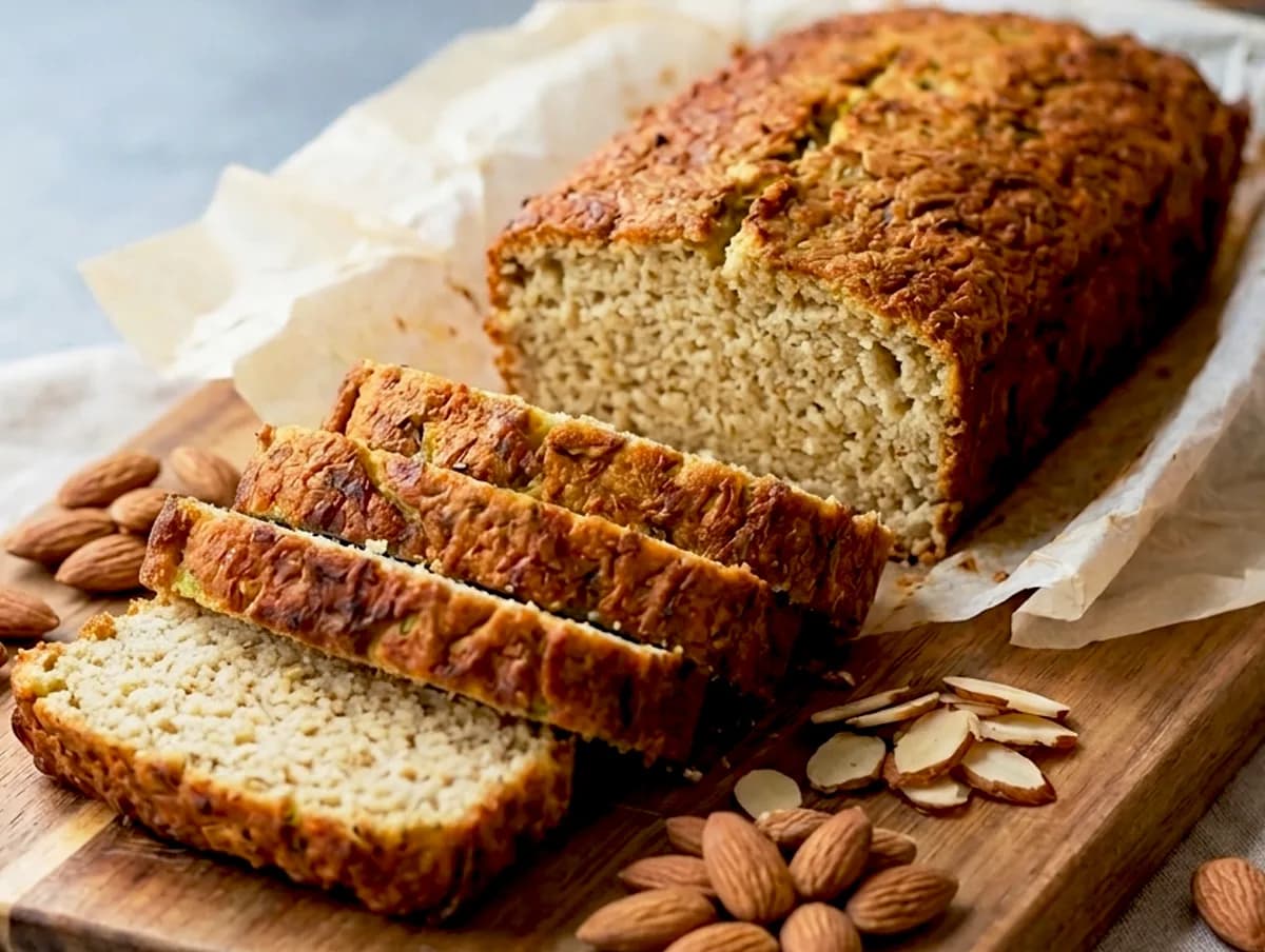 Zucchini Bread with Almond Flour and Monk Fruit