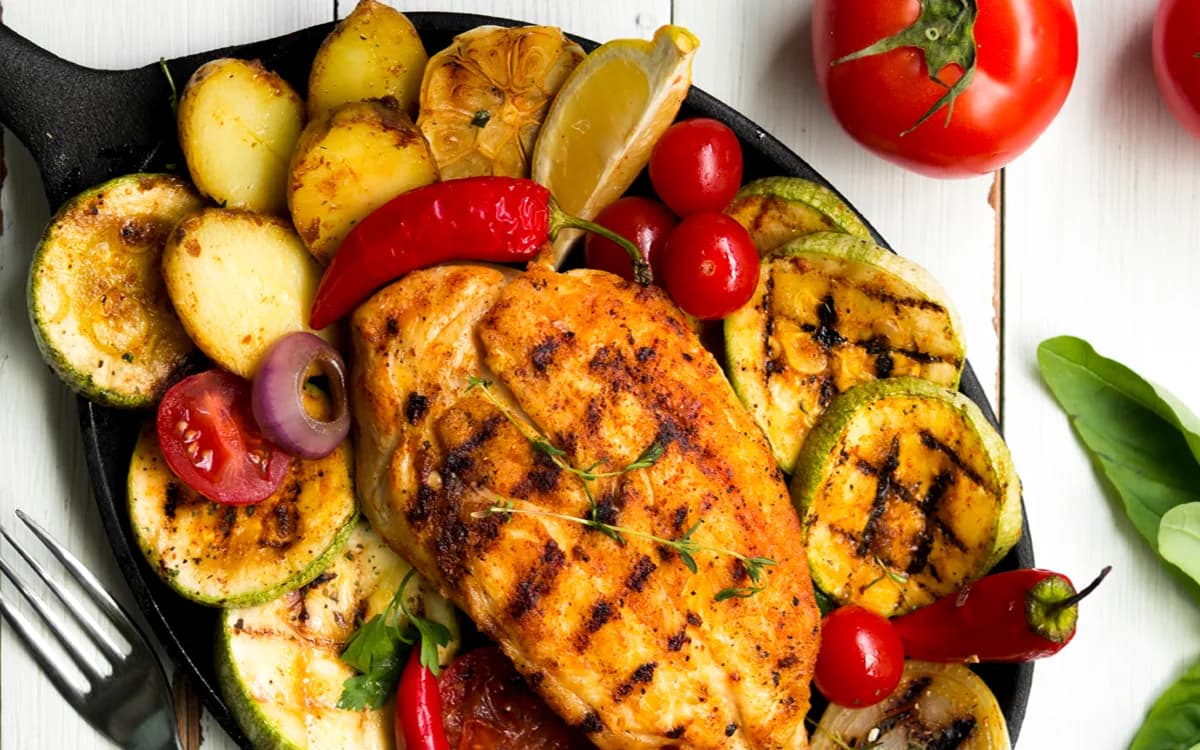 Sheet-Pan Honey Balsamic Chicken and Vegetables