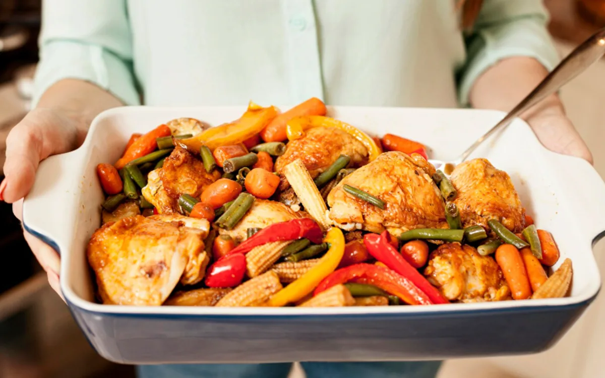 Sheet-Pan Balsamic-Herb Chicken and Vegetables