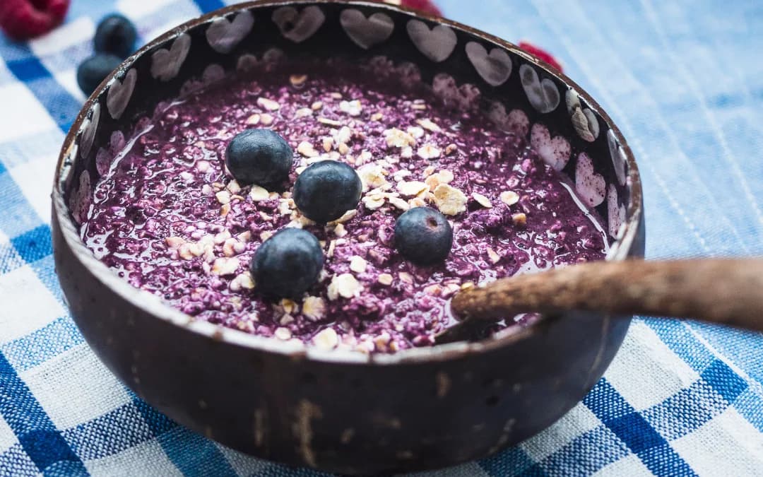 No-Sugar Blueberry Overnight Oats